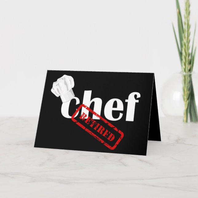 Cartão de Aposentação do Chef (Frente)