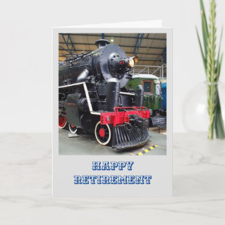 Cartão de aposentadoria de locomotiva a vapor 1935