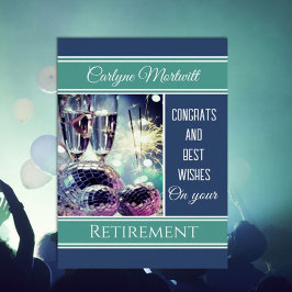 Cartão de aposentadoria de Parabéns Festivos e Per