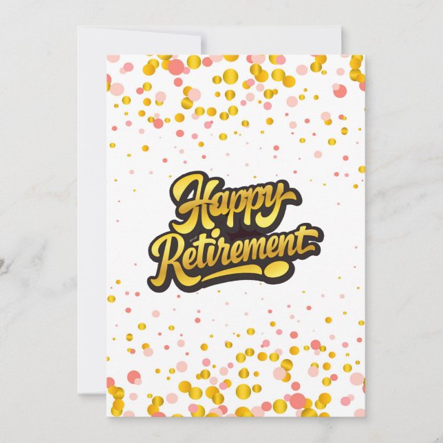 Cartão de Aposentadoria Feliz ("Happy Retirement Vibes")