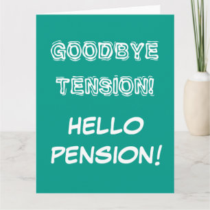 Cartão de aposentadoria muito grande e sobredimens