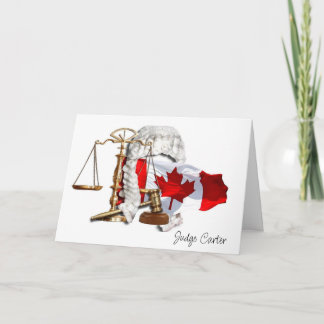 Cartão de Aposentadoria Personalizado para Juízes 