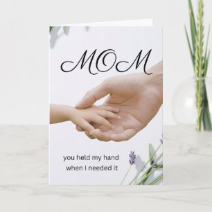Cartão de Apreciação da Mãe Emocional lavanda