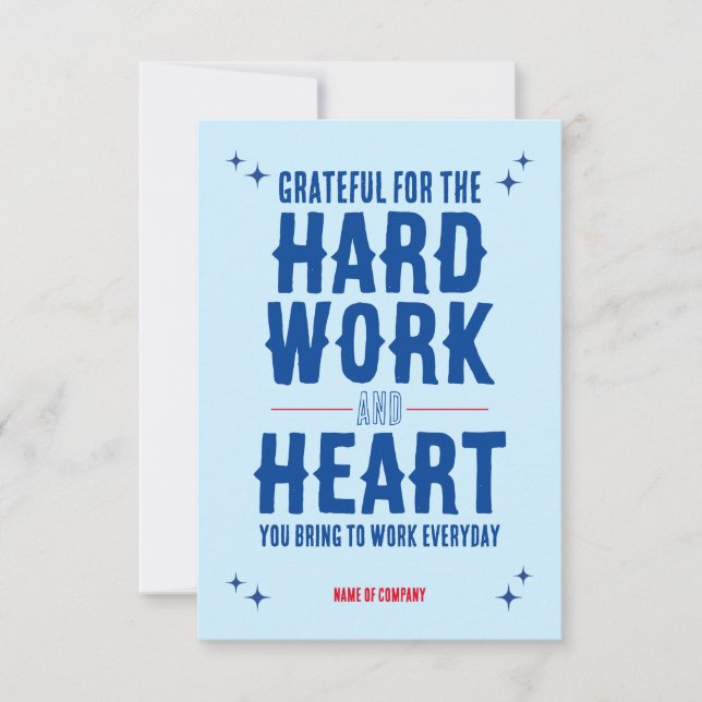 Cartão de Apreciação do Funcionarios de Funcionári (Frente)