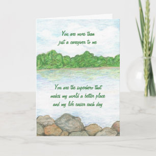 Cartão de Apreciação do Gerador de Cuidados com La