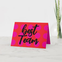 Cartão de Apreciação "Melhor Equipe" para Colegas