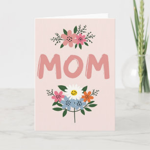 Cartão de Apreciação para a Mamãe Floral