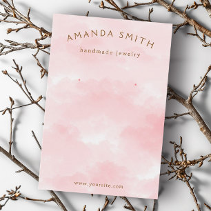 Cartão de apresentação de brinco elegante cor-d