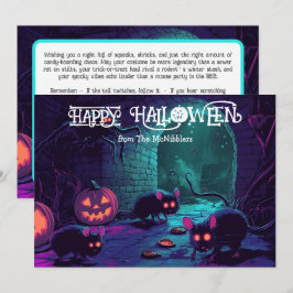 Cartão de Apresentação de Meia-Noite do Halloween