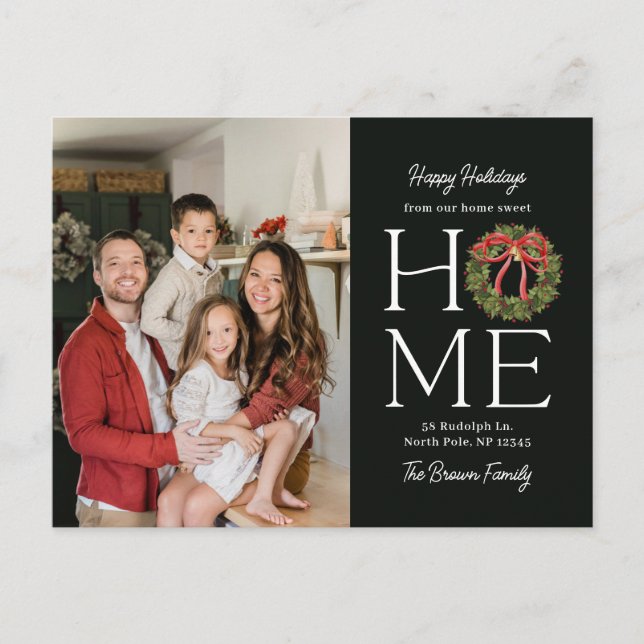 Cartão de apresentação de mudança com saudação cal (Frente)