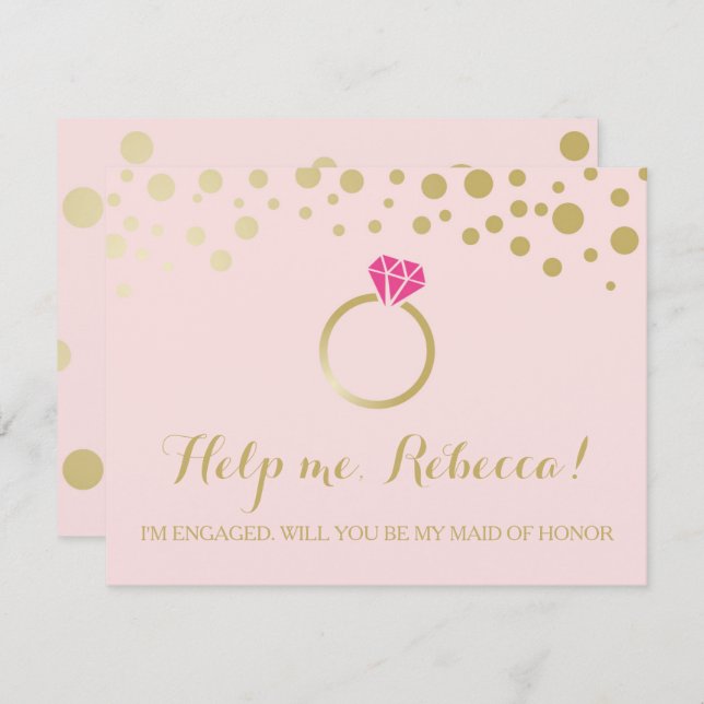 Cartão de apresentação de proposta engraçado ~ Ros (Frente/Verso)