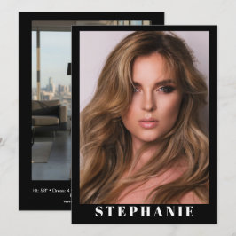 Cartão de Apresentação Flip | Comp Cards Personali