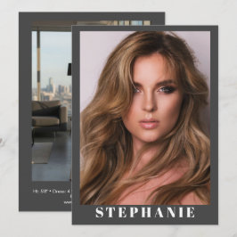 Cartão de Apresentação Flip | Comp Cards Personali