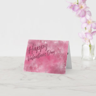 Cartão de aquarela do Dia dos Namorados