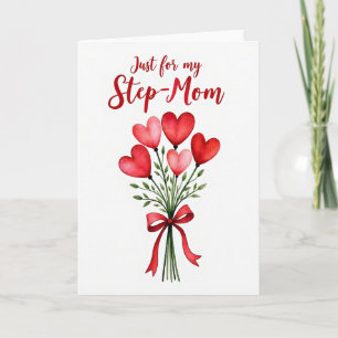Cartão de Aquarela Floral para Madrasta