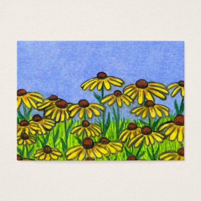 Cartão de Arte Aceo ~ Susans De Olhos Negros Flore (Frente)