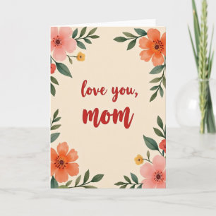 Cartão de Arte Ama Você Mamãe