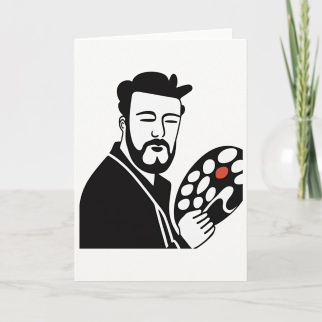 Cartão de Arte Artista (Frente)