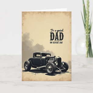 Cartão de Arte Automotiva do Papai Especial