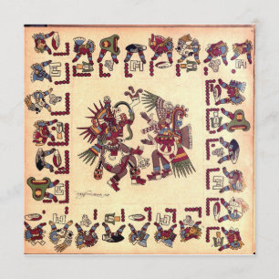 Cartão de Arte Aztec