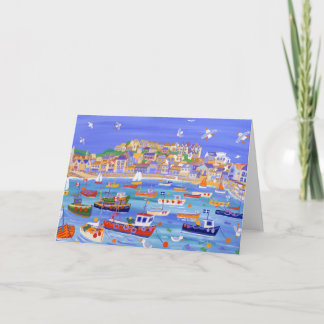 Cartão de Arte: Barcos no Porto, Ruas Ives Cornwal
