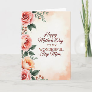 Cartão de Arte Brilhante para o Dia das Mães