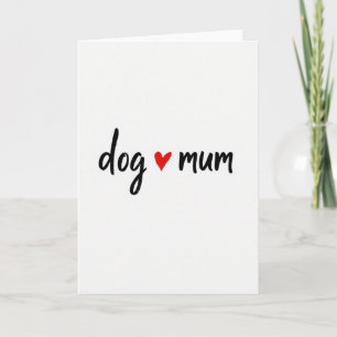 Cartão de Arte Cachorro Ama Mamãe