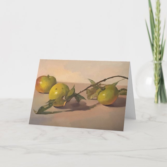 Cartão de arte, cartão de felicitações em branco.  (Frente)