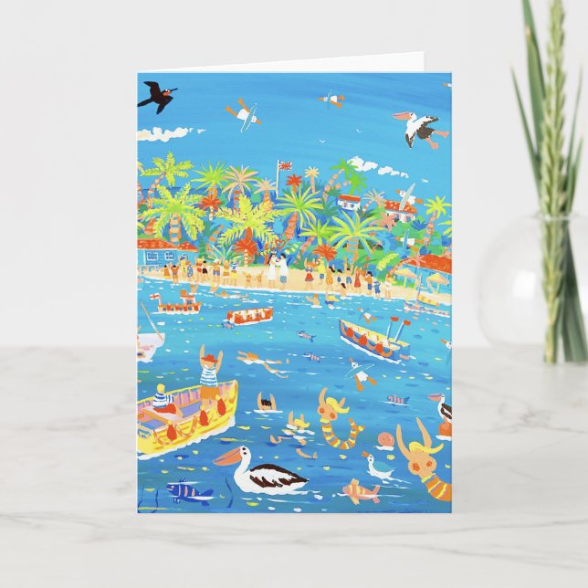 Cartão de Arte: Casamento Tropical (Frente)