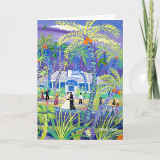 Cartão de Arte: Casamento Tropical