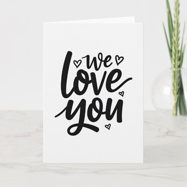 Cartão de Arte com Mensagem de Amor (Frente)