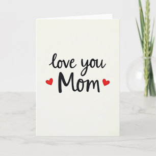 Cartão de Arte com Roteiro de Amor Mãe