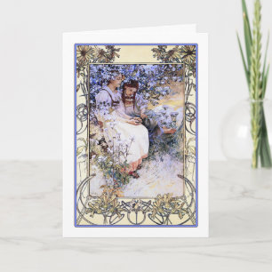 Cartão de Arte/Convite: Mucha: As Beatitudes