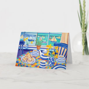 Cartão de Arte: Cornish Teatime (Cornish Blue)