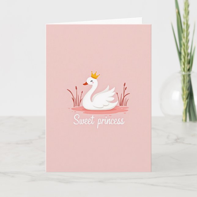 Cartão de Arte da Princesa Cisne Doce (Frente)