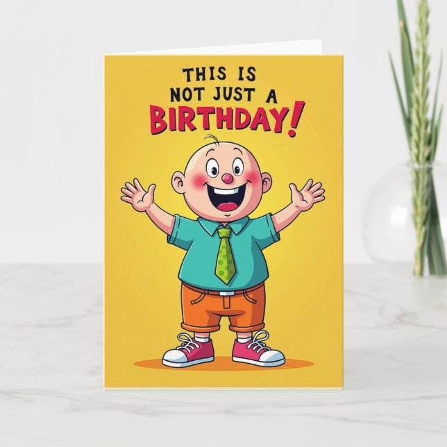 Cartão de Arte de Aniversário Alegre (Frente)