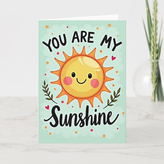 Cartão de Arte de Aniversário Sunshine (Frente)