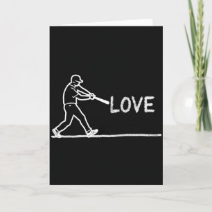 Cartão de Arte de Beisebol Amor Do Jogo