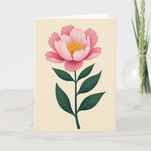 Cartão de Arte de Flor de Rosa