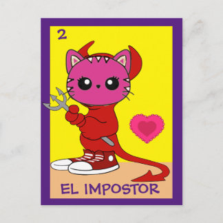 Cartão de Arte de Gato, O Impostor, Cartão Postal