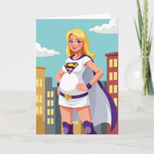 Cartão de Arte de Mãe Heroica Grávida
