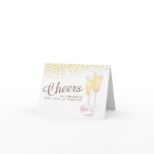 Cartão de arte de taça de champanhe para aniversár