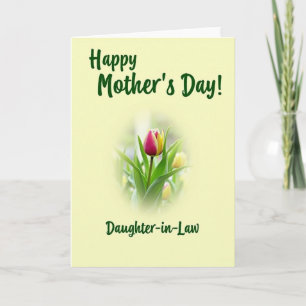 Cartão de Arte de Tulipa Mais Doce Mamãe