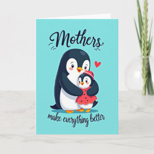 Cartão de Arte do Amor da Mãe dos Pássaros