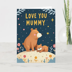 Cartão de Arte do Dia das Mães com Carinho