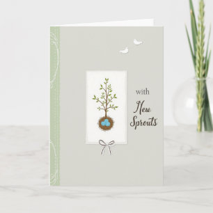 Cartão de Arte do Dia das Mães New Sprouts