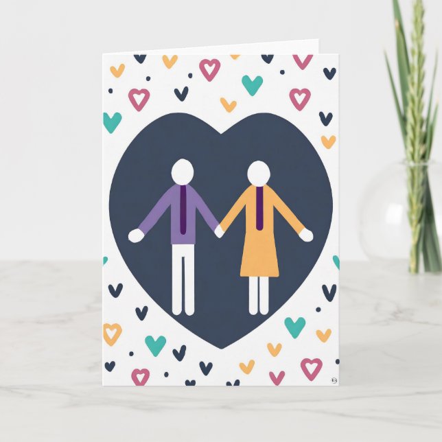 Cartão de Arte do Dia dos Namorados (Frente)