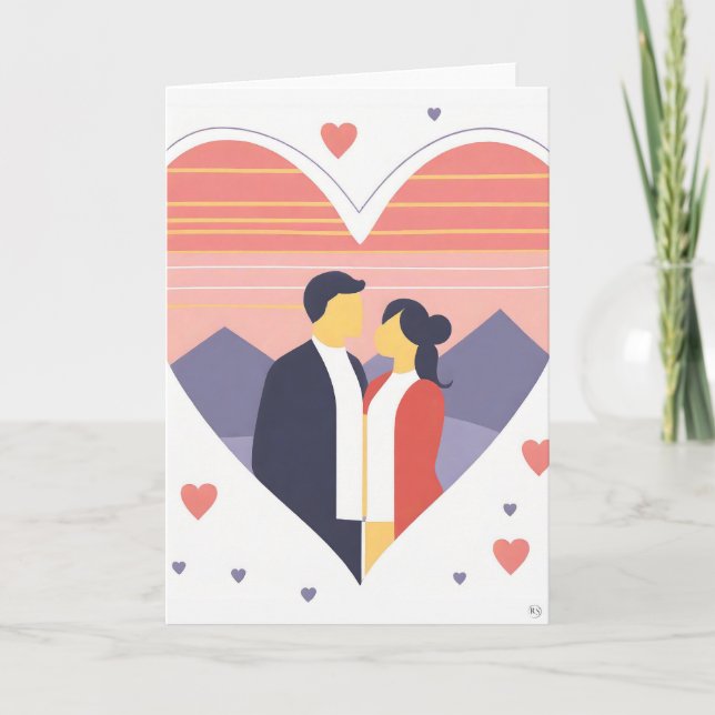 Cartão de Arte do Dia dos Namorados (Frente)