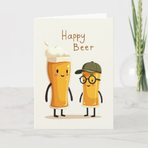 Cartão de Arte do Dia dos Pais de Bebidas