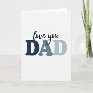 Cartão de Arte do Dia dos Pais Papai Azul